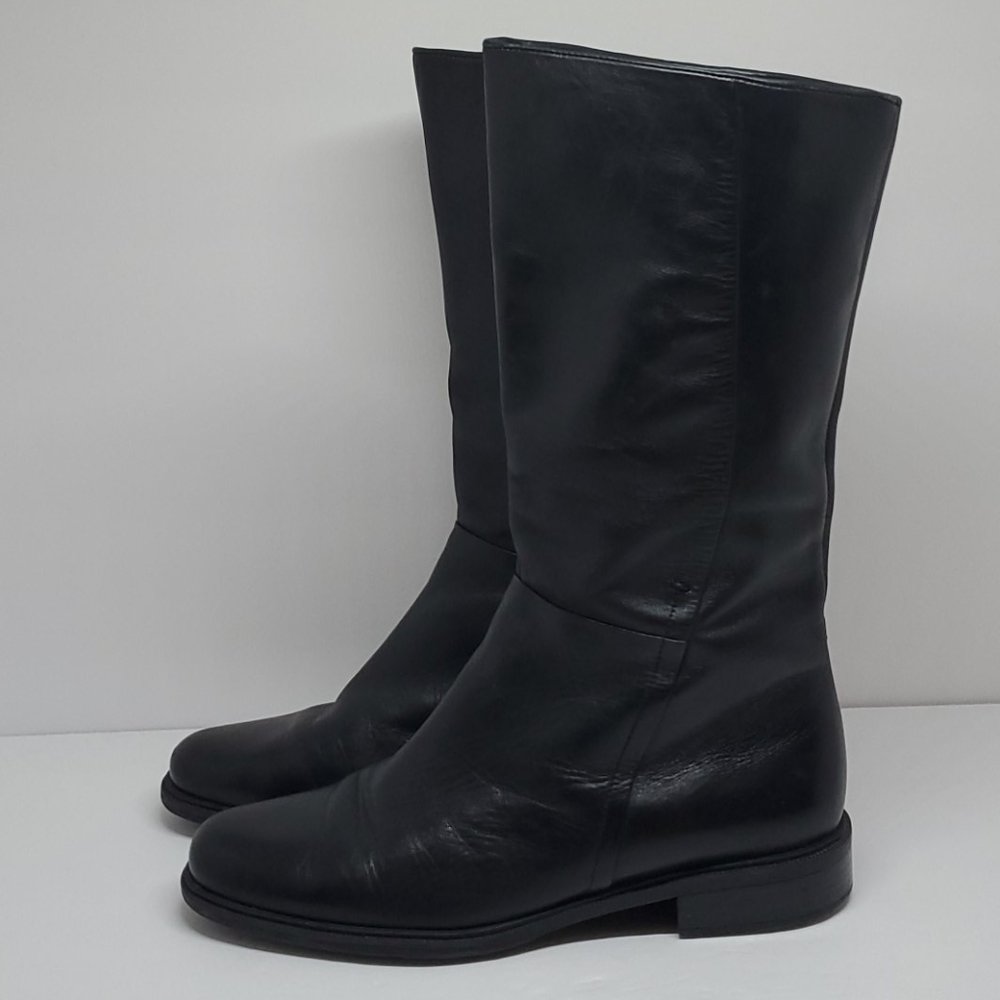 Naturalizer Black Leather Boots 6.5